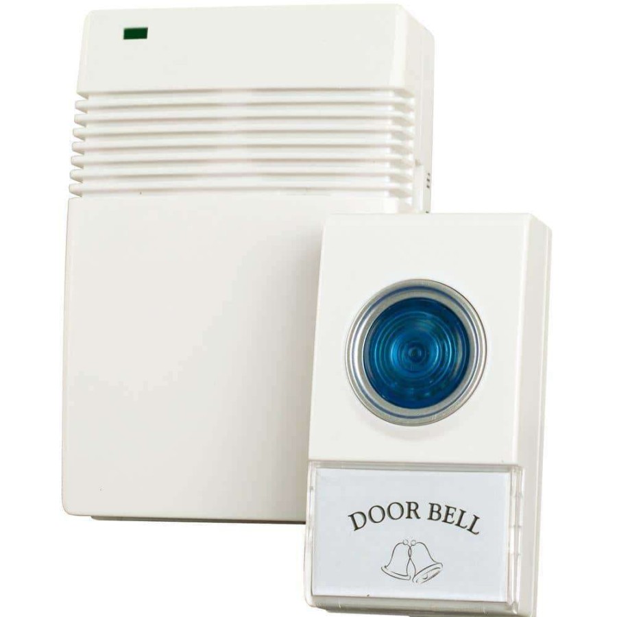 Doorbells * | Trademark Home Wireless Remote Control Doorbell With 10 Different Chimes