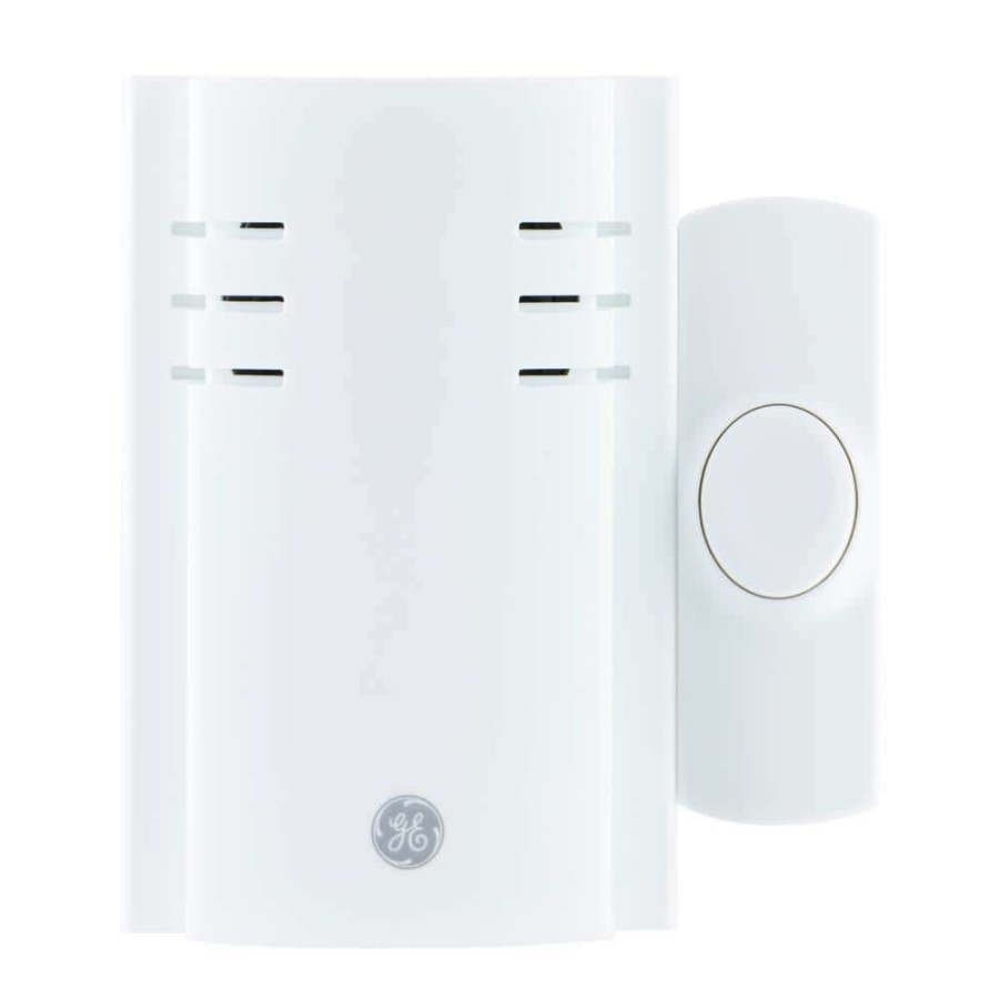 Doorbells * | Ge Plug-In Chime With 2 Melodies And 1 Push Button