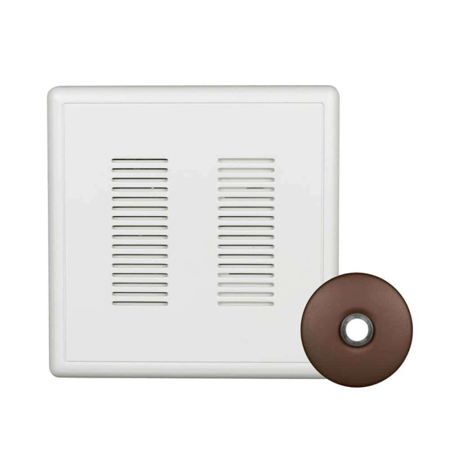 Doorbells * | Nicor Primechime Plus 2 Video Compatible Wired Door Bell Chime Kit With Architectural Bronze Stucco Button