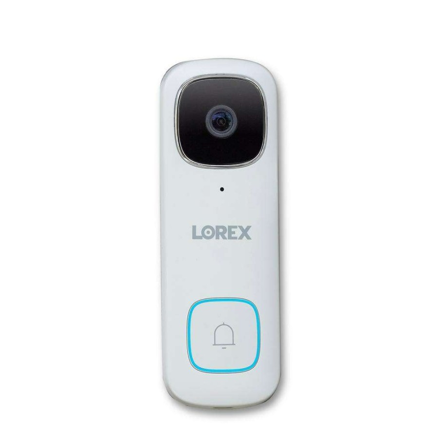 Doorbells * | Lorex 2K Wired Wi-Fi Video Door Bell Security Camera With Person Detection