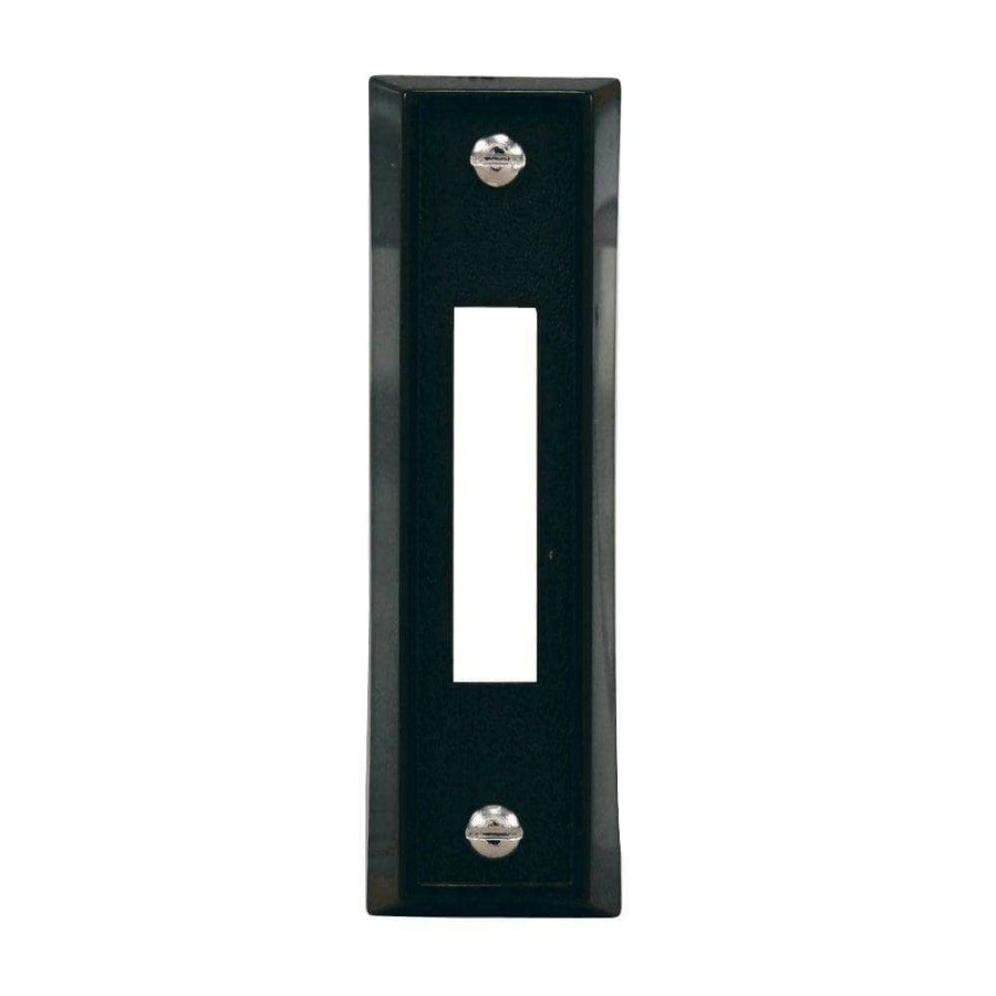 Doorbells * | Hampton Bay Wired Doorbell Push Button, Black