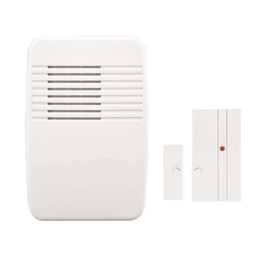 Doorbells * | Heath Zenith Wireless Plug-In Doorbell Kit With Sensor, White