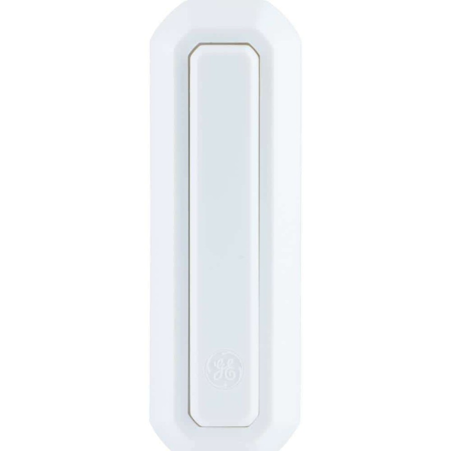 Doorbells * | Ge Direct Wired Door Bell Push Button, White