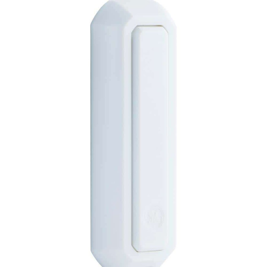 Doorbells * | Ge Direct Wired Door Bell Push Button, White