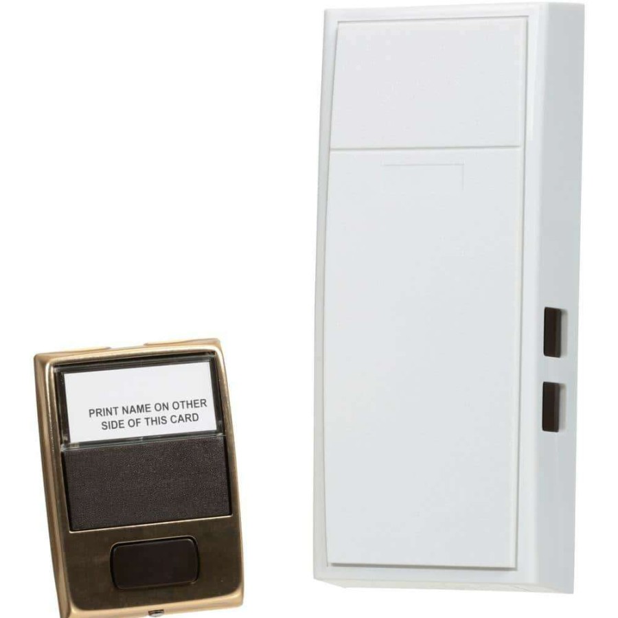 Doorbells * | Newhouse Hardware 2-Note Mechanical Wireless Doorbell Chime And Doorbell Push Button