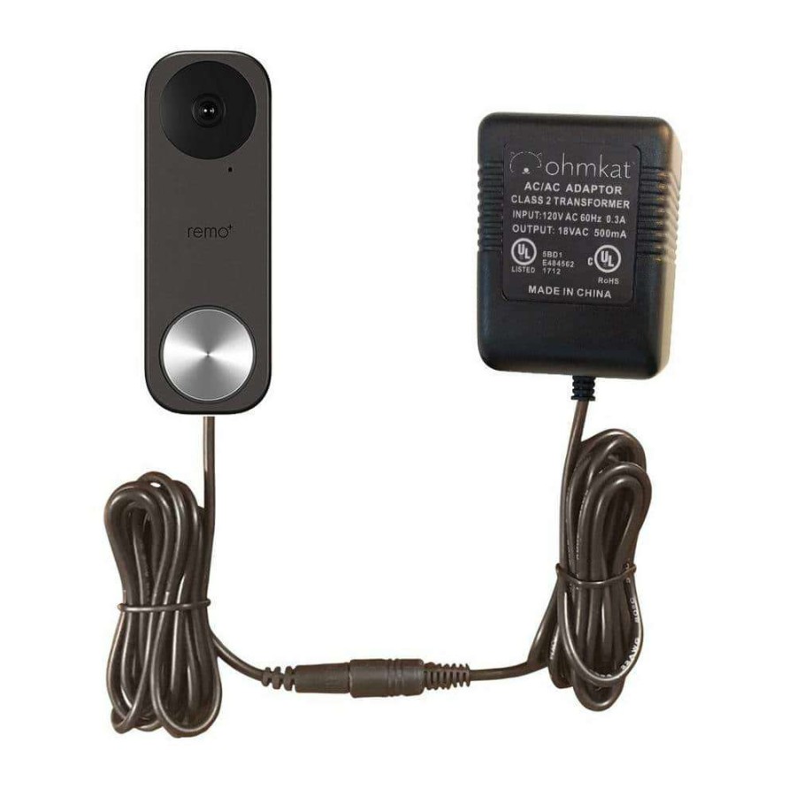 Doorbells * | Ohmkat Video Doorbell Power Supply Compatible With Remo Smart Video Doorbells