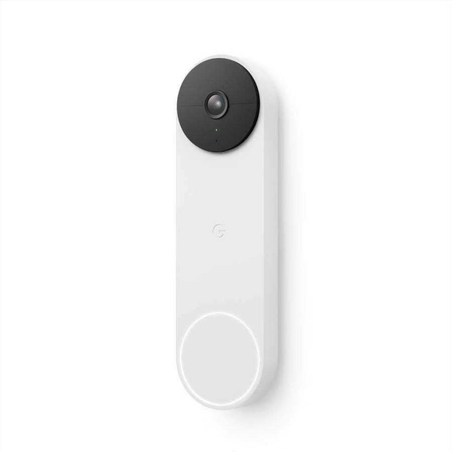 Smart Devices * | Google Nest Doorbell (Battery) Smart Wi-Fi Video Doorbell Camera Snow