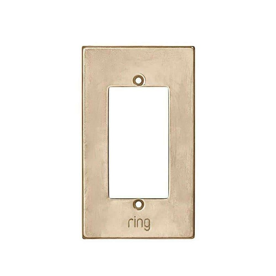 Doorbells * | Ring Wired Video Door Bell Elite Silicon Bronze Light Faceplate