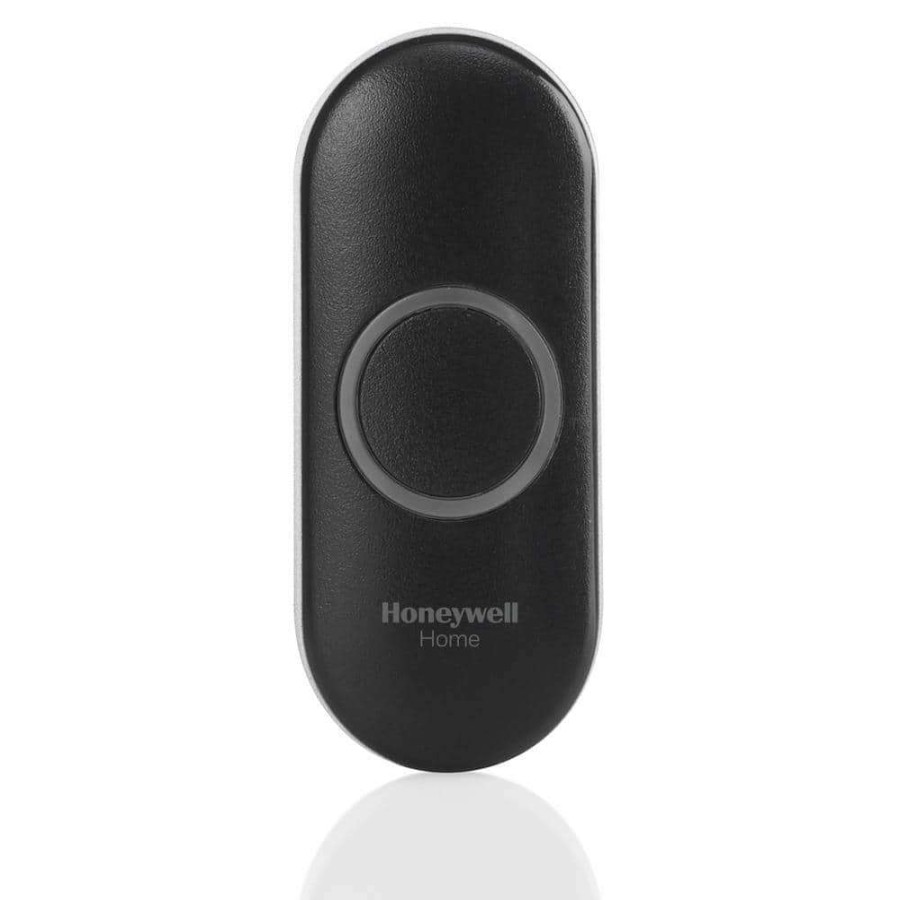 Doorbells * | Honeywell Home Wireless Doorbell Push Button In Black