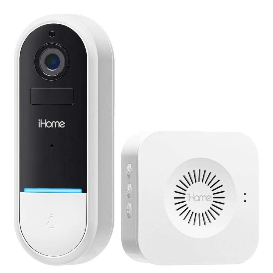 Doorbells * | Ihome Insight Smart Water Resistant Wireless Doorbell Camera