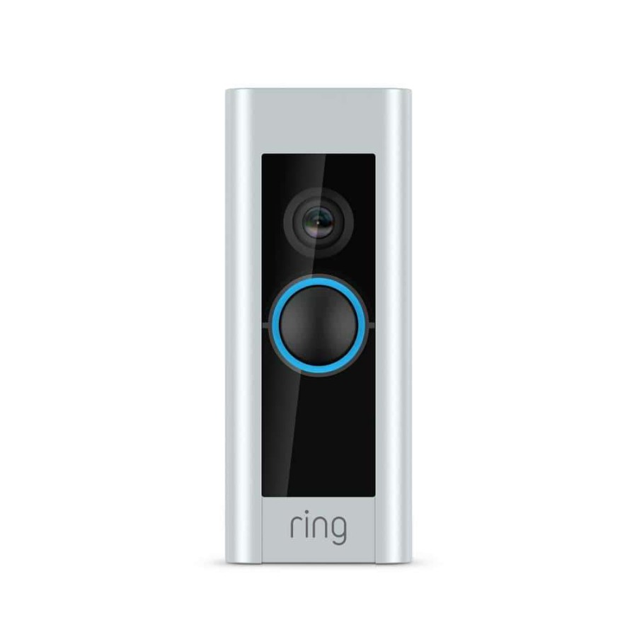 Smart Devices * | Ring Certified Refurbished 1080P Hd Wi-Fi Video Wired Smart Door Bell Pro Camera, Smart Home, Works With Alexa