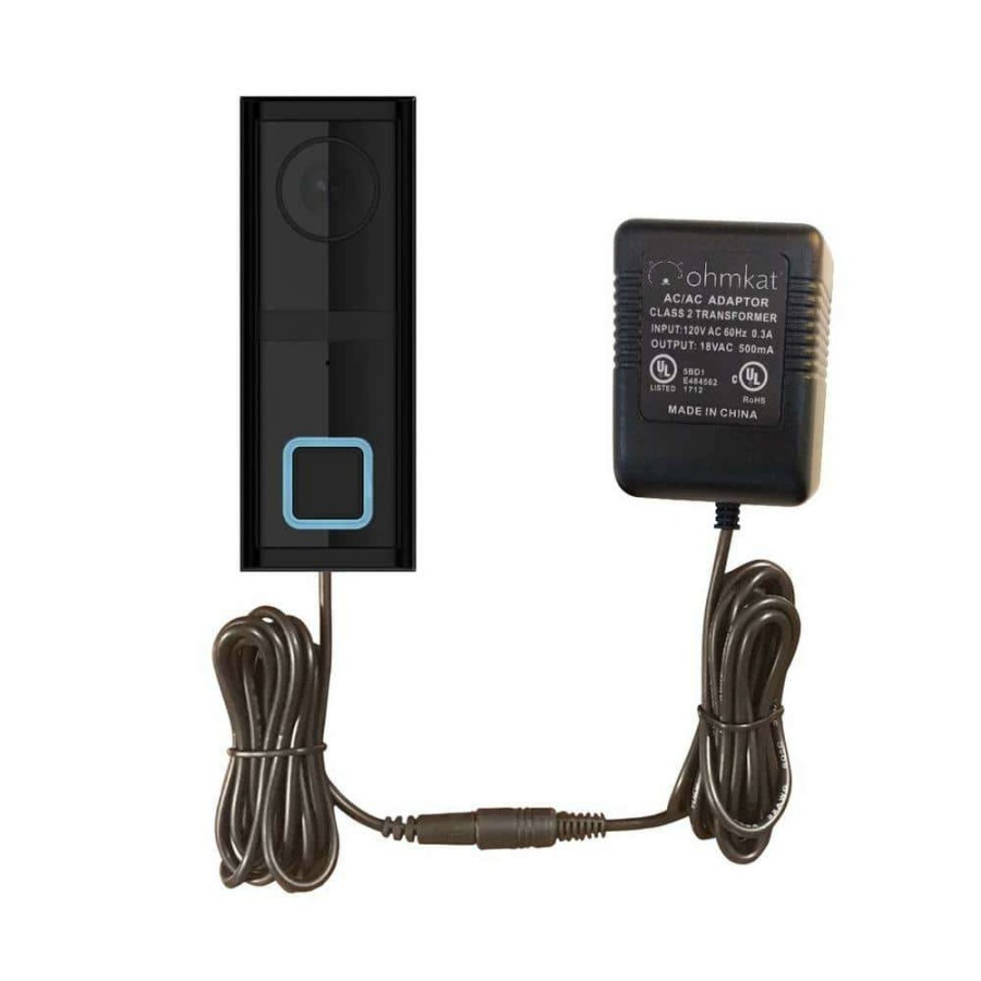 Doorbells * | Ohmkat Video Doorbell Power Supply Compatible With Secur360 Wired Video Doorbell