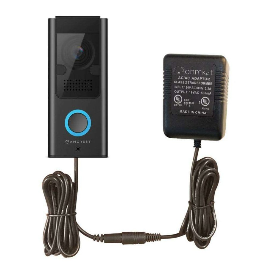 Doorbells * | Ohmkat Video Doorbell Power Supply Compatible With Amcrest Smarthome Video Doorbell