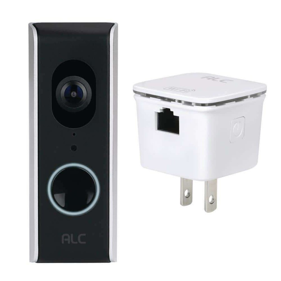 Smart Devices * | Alc Sighthd Wired Video Door Bell Kit With 1080P Full Hd Wi-Fi Camera And A Wi-Fi Repeater