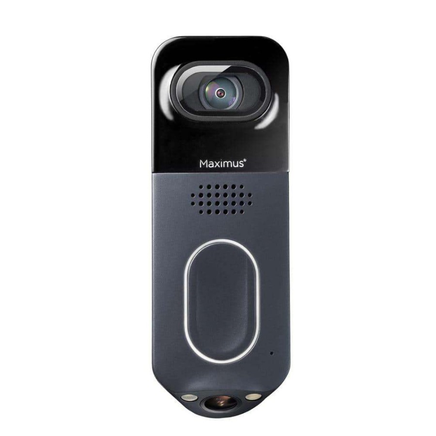 Doorbells * | Maximus Wired Black Answer Dualcam Video Door Bell