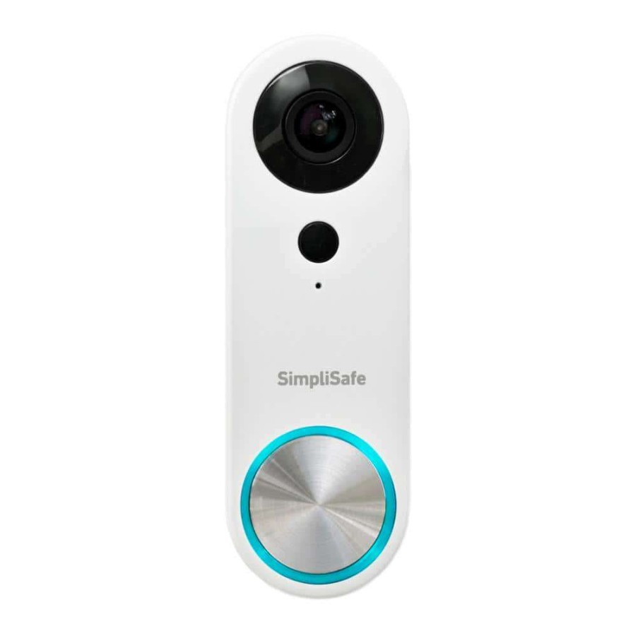 Smart Devices * | Simplisafe Wired 1080P Pro Video Doorbell Smart Wi-Fi Video Doorbell Camera, Motion Activated With Visual Alert And Speaker