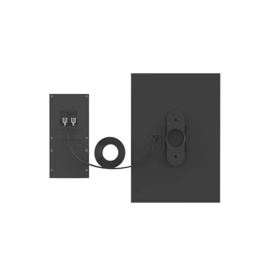 Doorbells * | Ring Black Solar Panel For Video Doorbell 3 And Video Doorbell 4