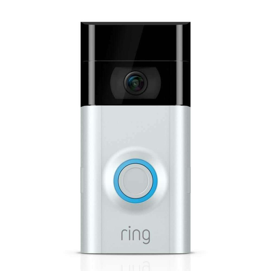 Doorbells * | Ring Wired And Wireless Refurbished-1080P Hd Wi-Fi Video Door Bell 2, Smart Home Camera, Removable Battery, Works With Alexa