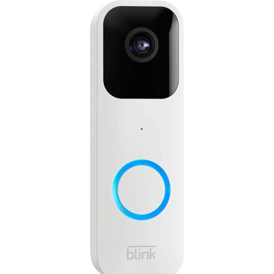 Smart Devices * | Blink Video Doorbell Plus Sync Module 2 Battery Or Wired Smart Wi-Fi Hd Video Doorbell Camera System In White