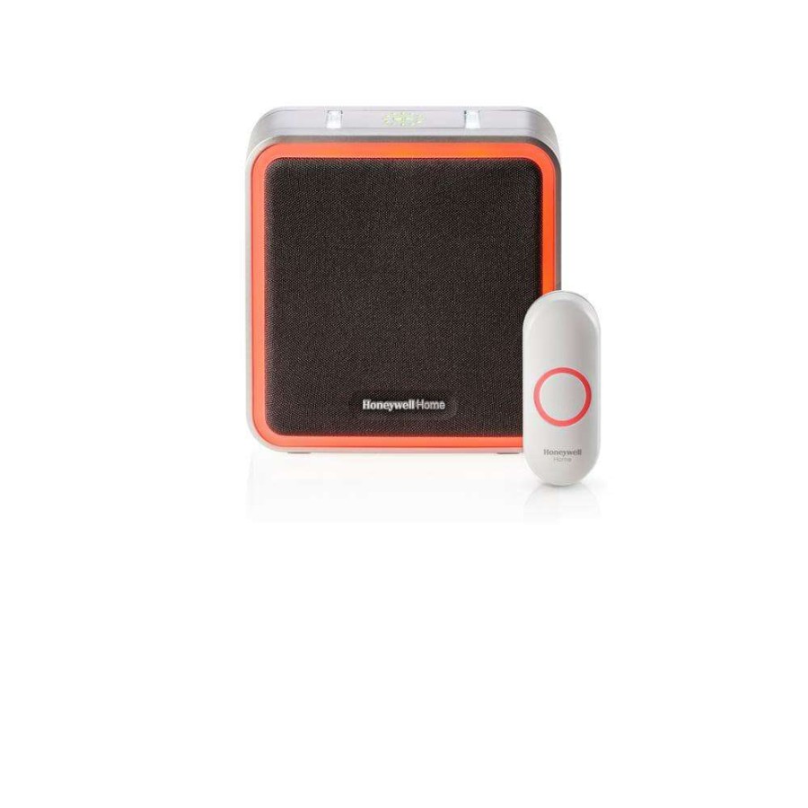 Doorbells * | Honeywell Home Series 9 Portable Wireless Doorbell With Halo Light And Push Button