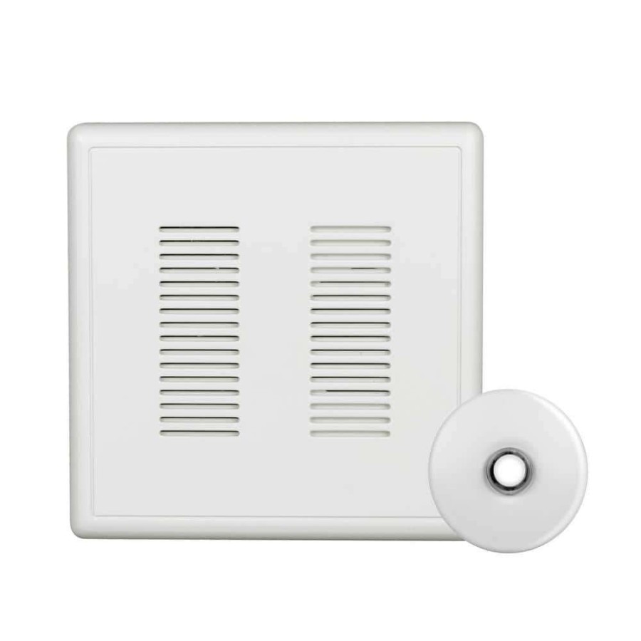 Doorbells * | Nicor Primechime Plus 2 Video Compatible Wired Door Bell Chime Kit With White Stucco Button