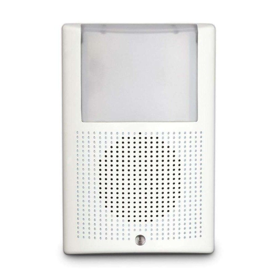 Doorbells * | Hampton Bay Wireless Plug-In Doorbell Kit With Led Night Light And Wireless Push Button, White