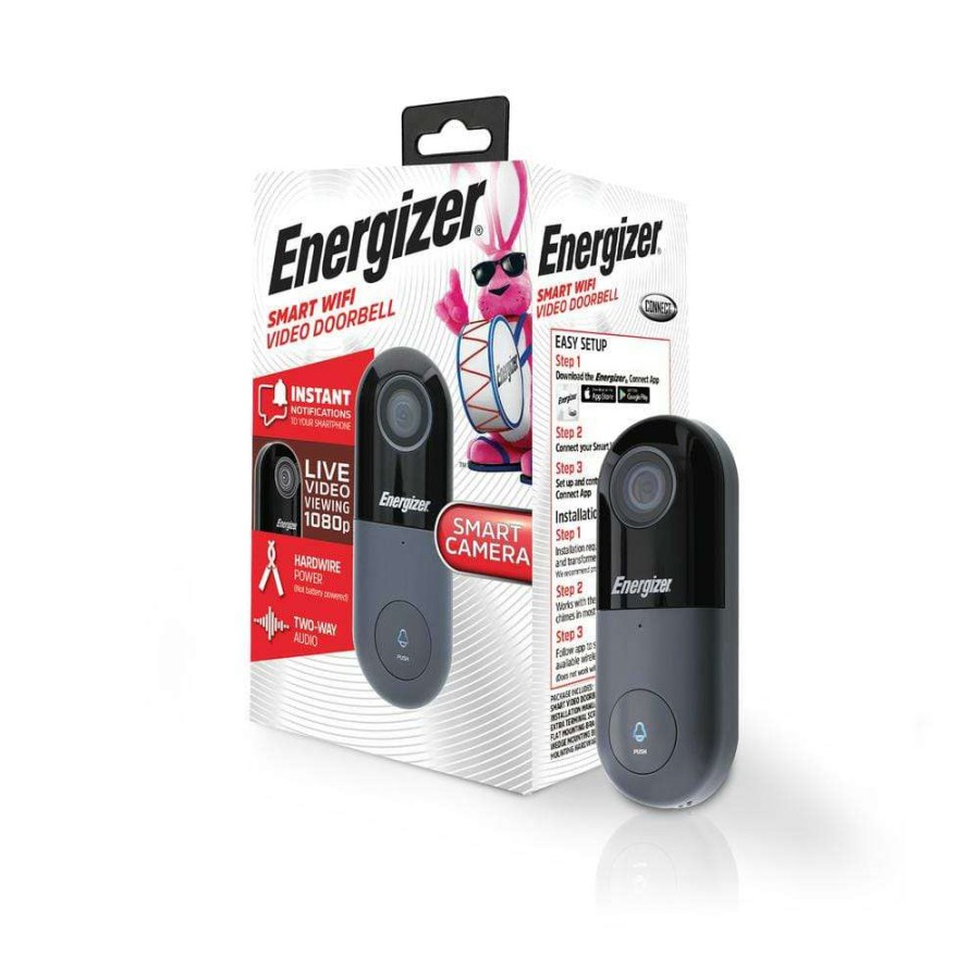 Doorbells * | Energizer Smart Video Wired Doorbell Without Chime