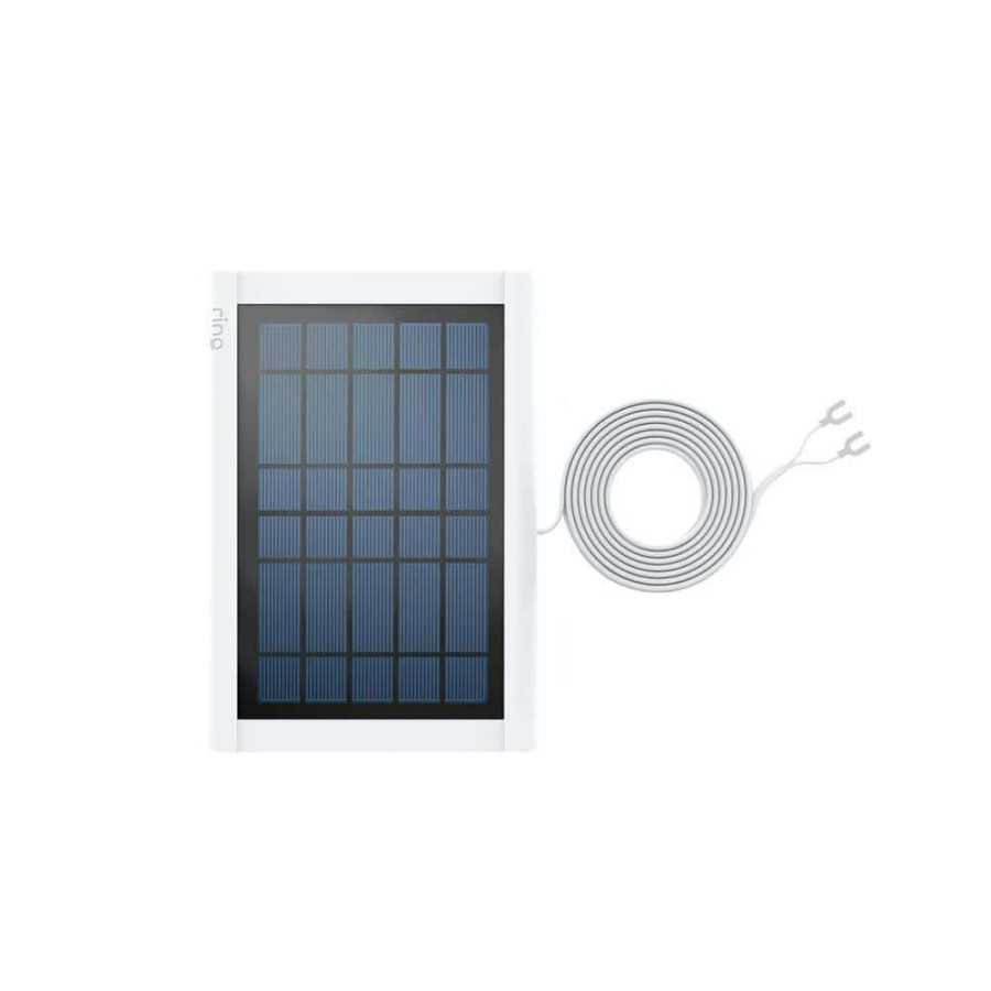 Doorbells * | Ring White Solar Panel For Video Doorbell 3 And Video Doorbell 4