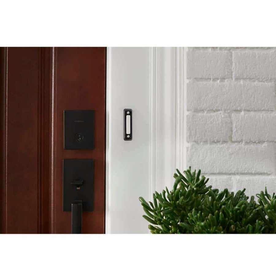 Doorbells * | Hampton Bay Wired Deluxe Contractor Doorbell Kit With 2 Wired Push Buttons